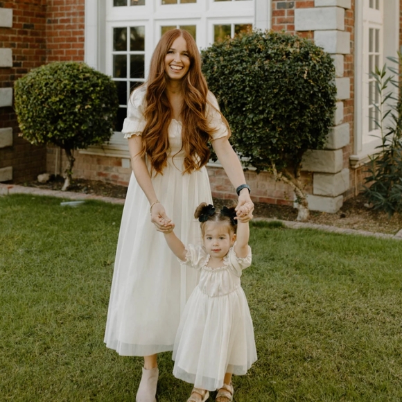 Adobe Lane swoon dress linen tulle and silk - Picture 3 of 11